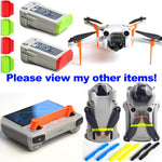 Akku Schutzkappen für DJI Mini 4 und Mini 3 Series Drohne, Battery Dustproof, Schutzabdeckung, Füllstandsindikator